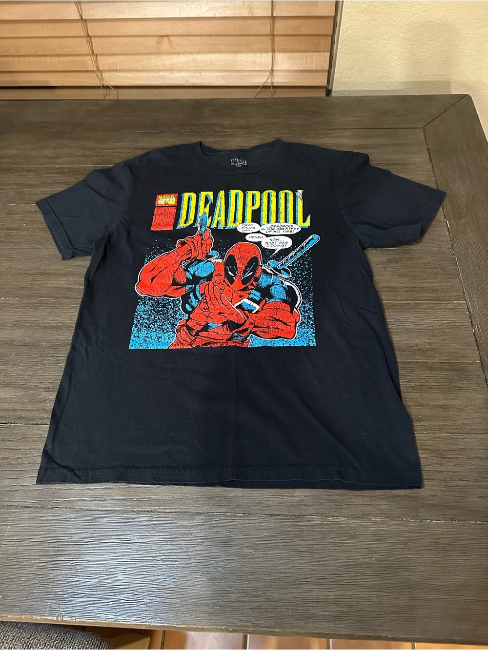 Deadpool Graphic Tee - Black Men’s Med Shirt